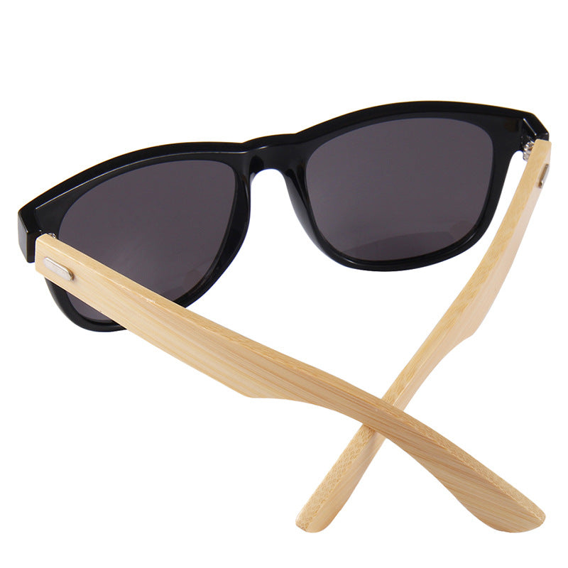 Wholesale Bamboo Wood Color Film PC Sunglasses